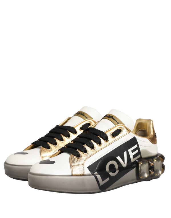 Dolce & Gabbana 100% Calf leather upper sneaker in multicolor