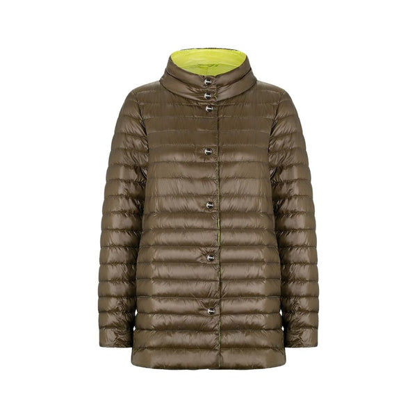 Herno 100% Polyamide; Padding: 90/10 goose down and feathers down jacket in brown
