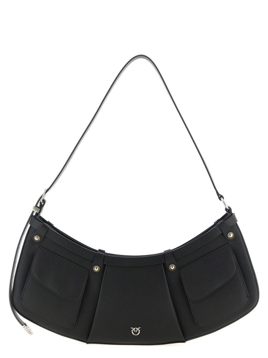 Pinko Pocket Body Shoulder Bag — Black