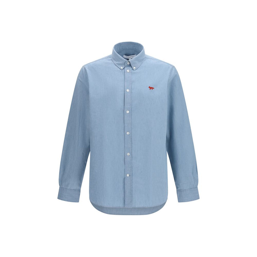 Maison Kitsuné 100% Cotton shirt in blue