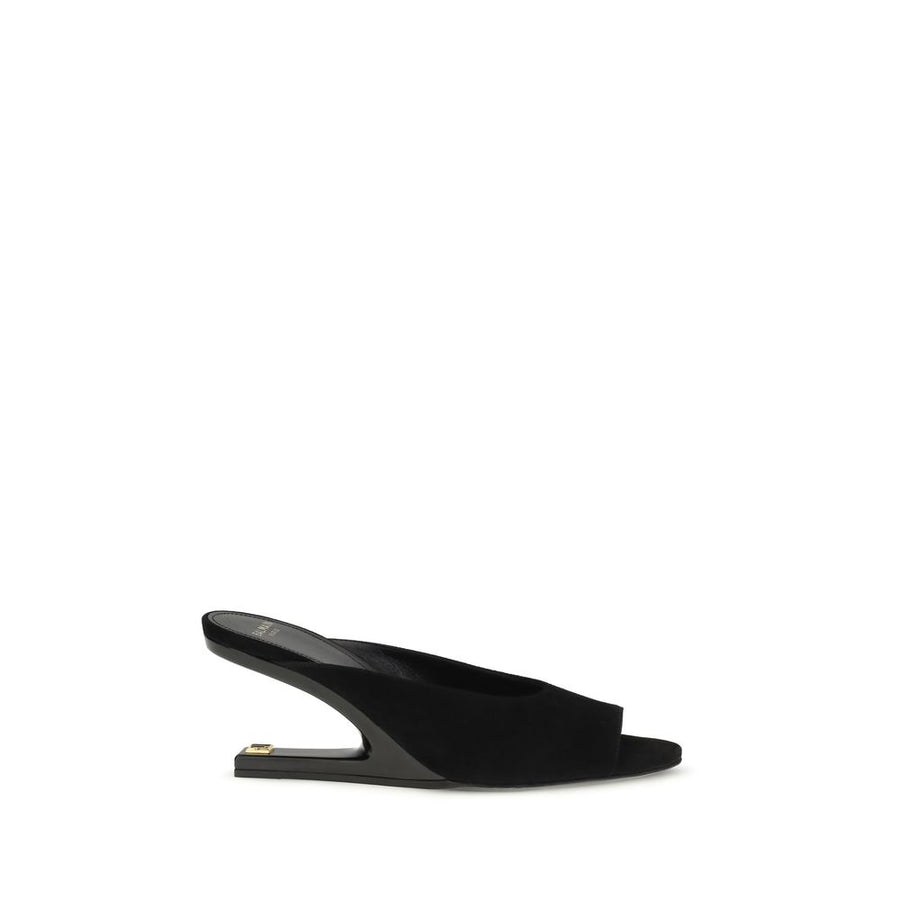 Balmain Upper 100% Goatskin mule in black