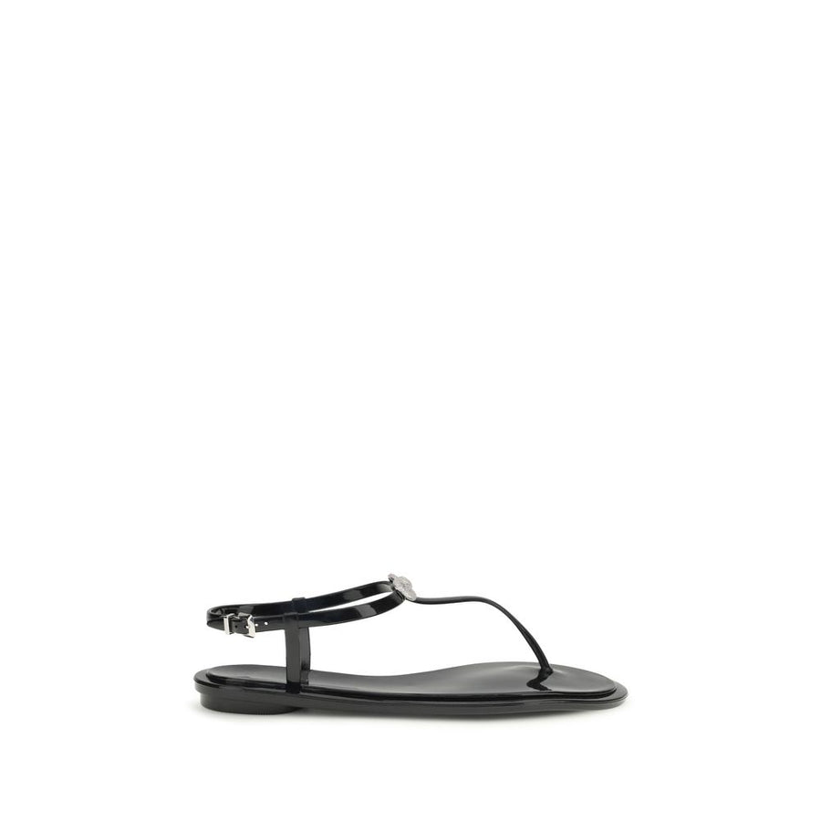 Mach & Mach UPPER 100% Rubber sandals in black