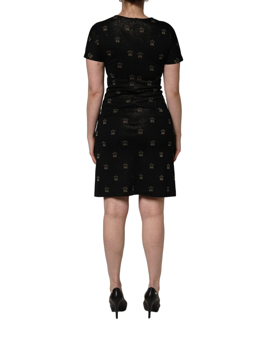 Dolce & Gabbana 86% Cotton dress in black