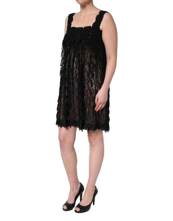 Dolce & Gabbana 38% Cotton mini dress in black
