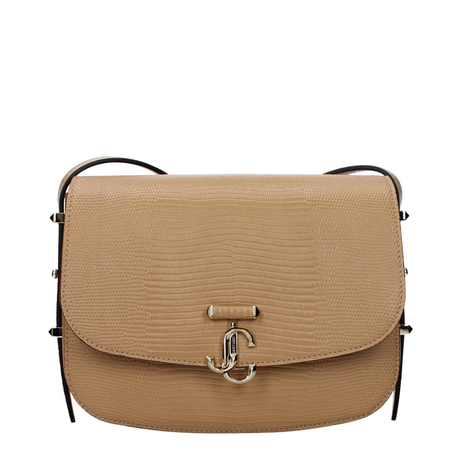 Jimmy Choo Leather crossbody bag in brown