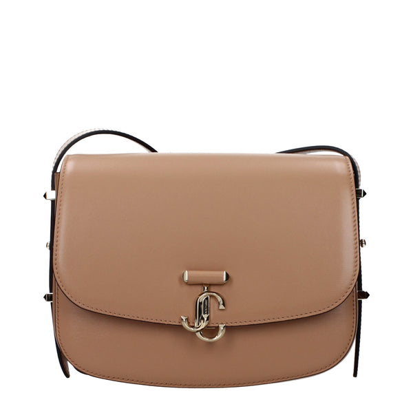 Jimmy Choo Leather crossbody bag in brown