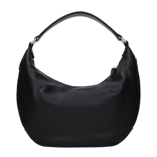 Jimmy Choo Leather shoulder bag in black