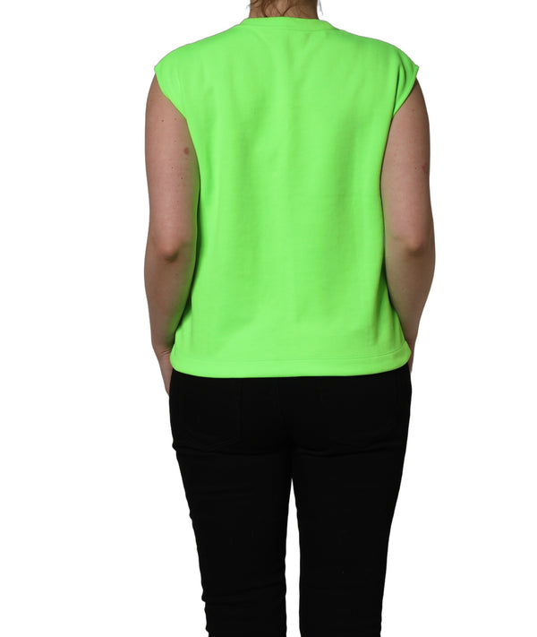 Dolce & Gabbana 100% Polyester tank top in green