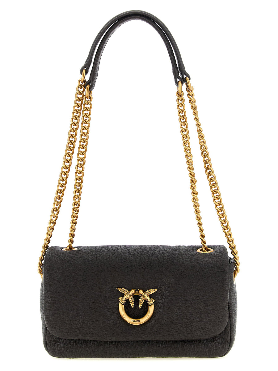 Pinko Love Crossbody Bag — Black