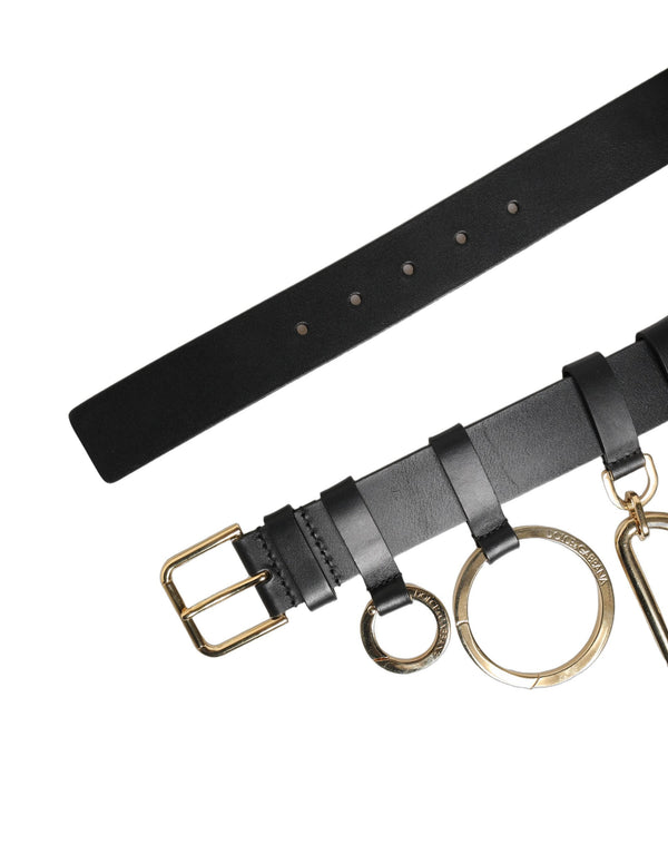 Dolce & Gabbana 100% Calf Leather belt in black