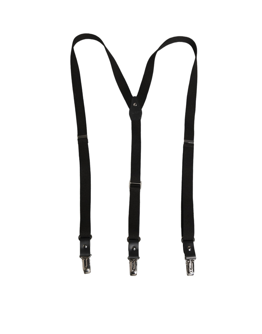 Dolce & Gabbana 80% Cotton suspenders in black