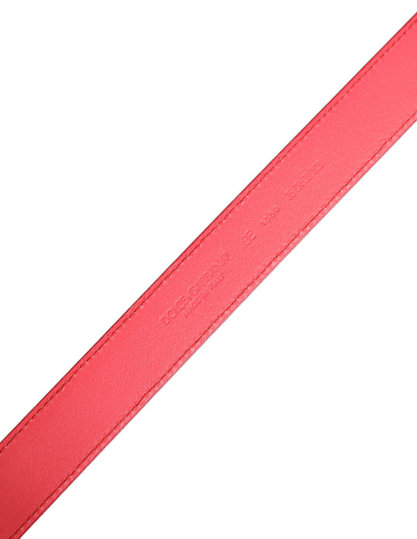 Dolce & Gabbana 100% Lambskin Leather belt in pink