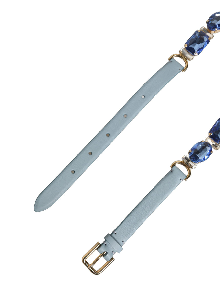 Dolce & Gabbana Leather belt in blue
