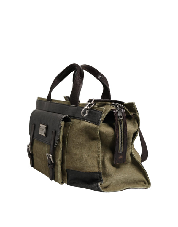 Dolce & Gabbana Leather shoulder bag in green