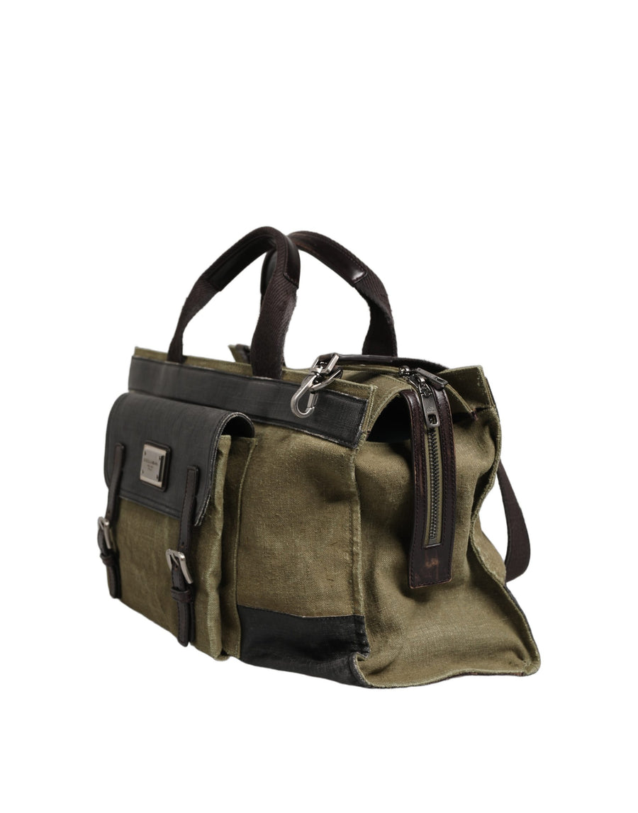 Dolce & Gabbana Leather shoulder bag in green