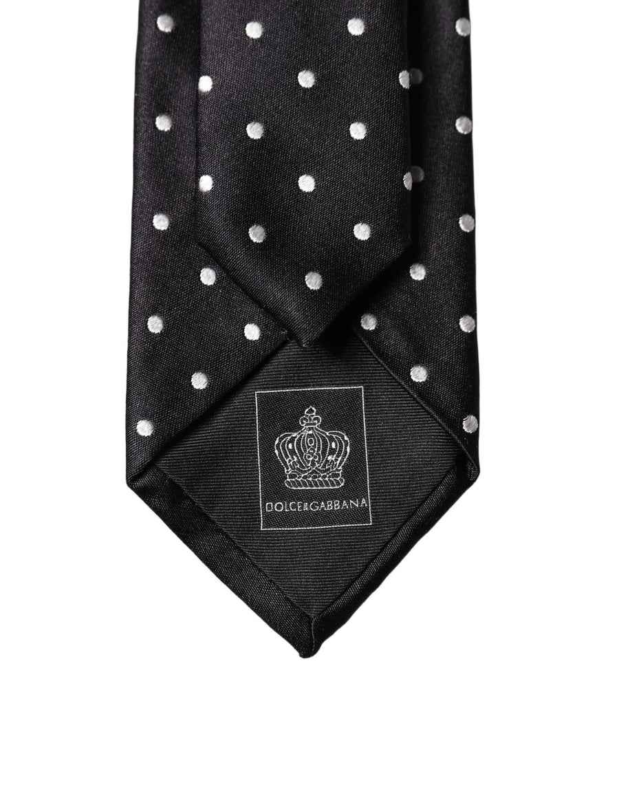 Dolce & Gabbana 100% Silk necktie in black