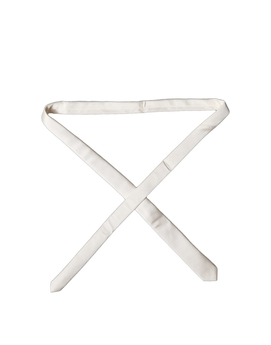 Dolce & Gabbana 100% Silk necktie in white