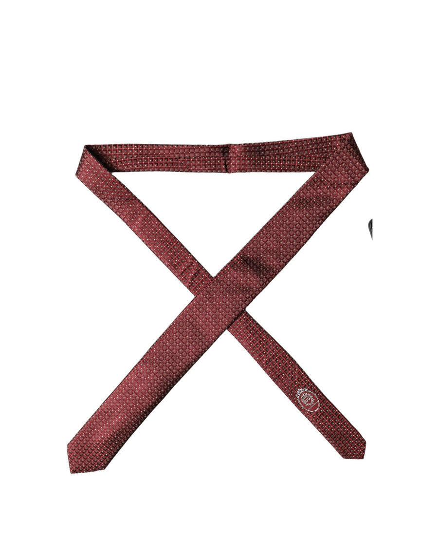 Dolce & Gabbana 100% Silk necktie in burgundy