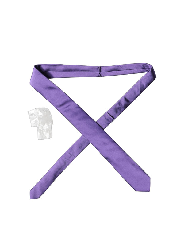 Dolce & Gabbana 100% Silk necktie in purple