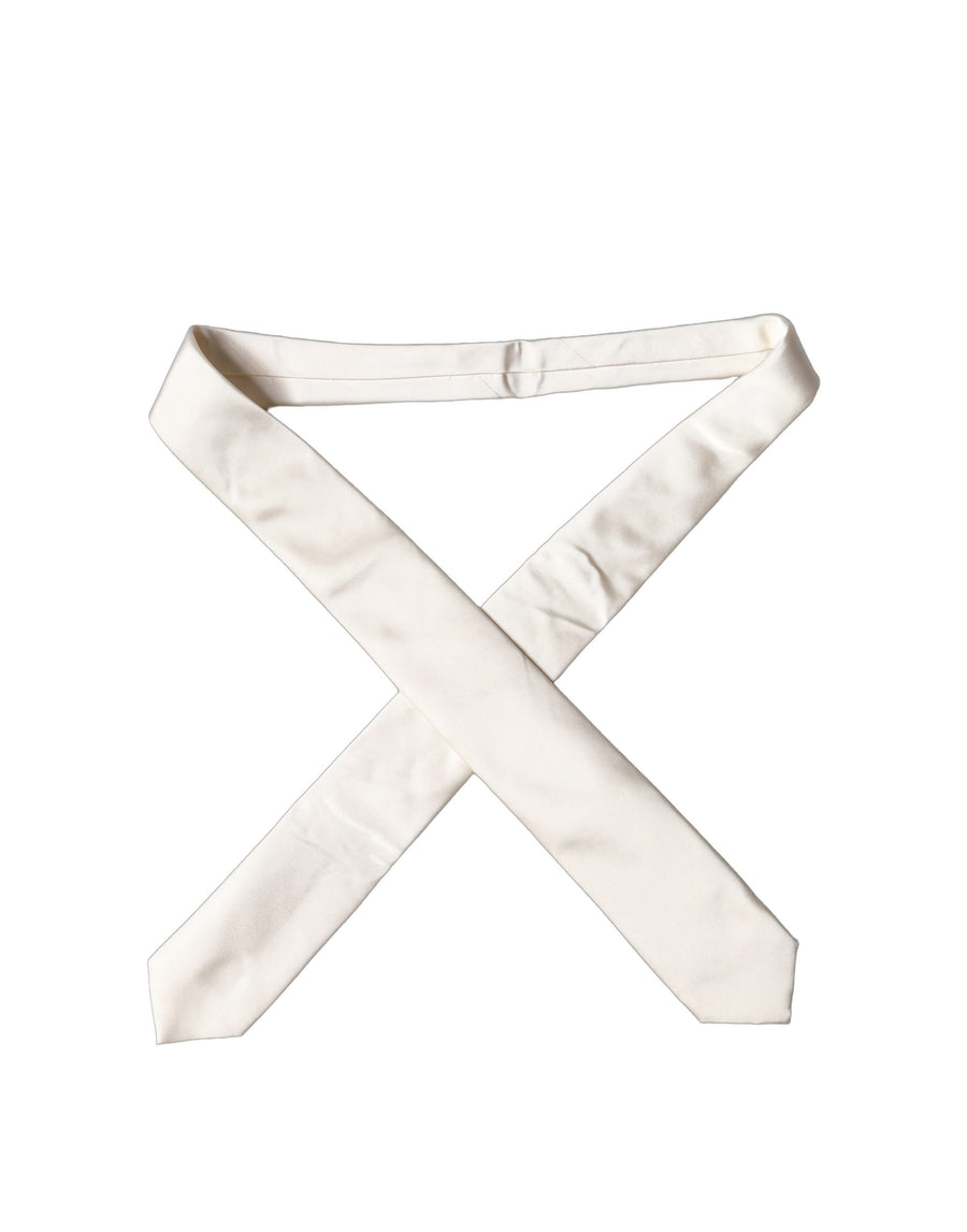 Dolce & Gabbana 100% Silk necktie in white