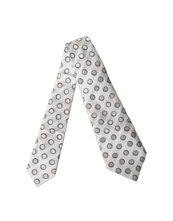 Dolce & Gabbana 100% Silk necktie in white
