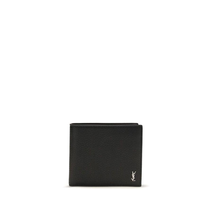Saint Laurent 100% Calf Leather Bos Taurus wallet in black