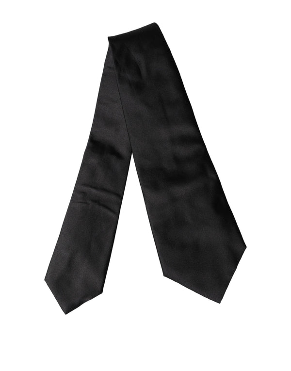 Dolce & Gabbana 96% Silk necktie in black