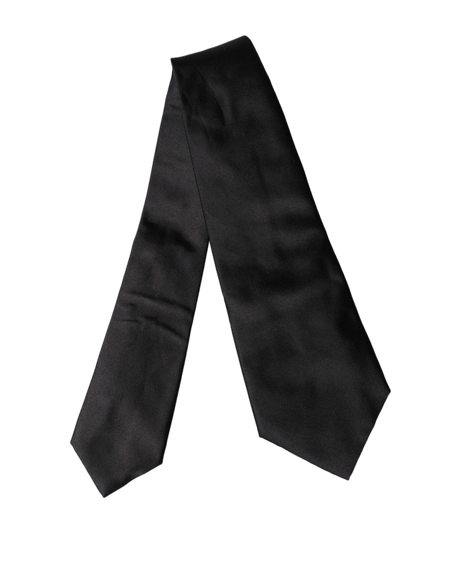 Dolce & Gabbana 96% Silk necktie in black