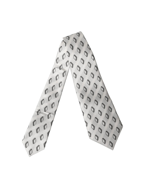 Dolce & Gabbana 100% Silk necktie in white