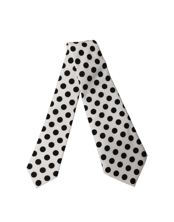 Dolce & Gabbana 95% Silk necktie in white