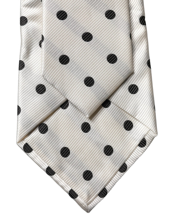 Dolce & Gabbana 100% Silk necktie in white