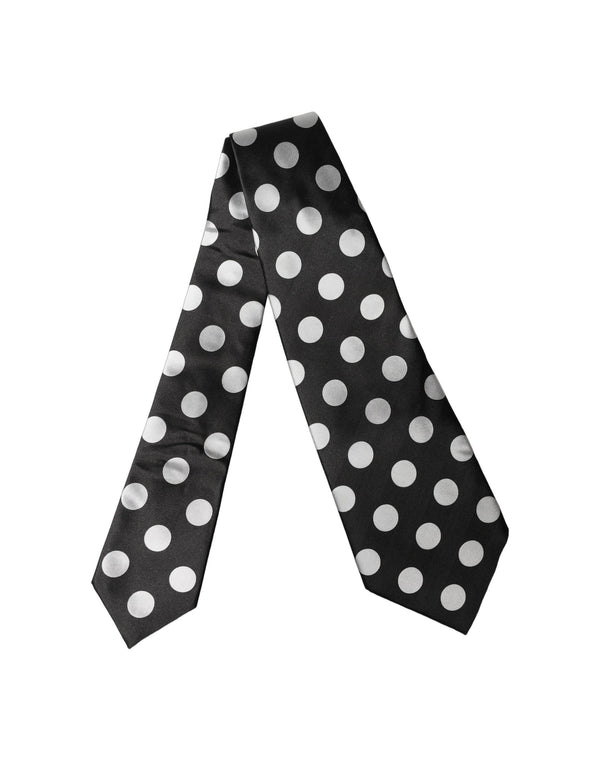 Dolce & Gabbana 100% Silk necktie in black