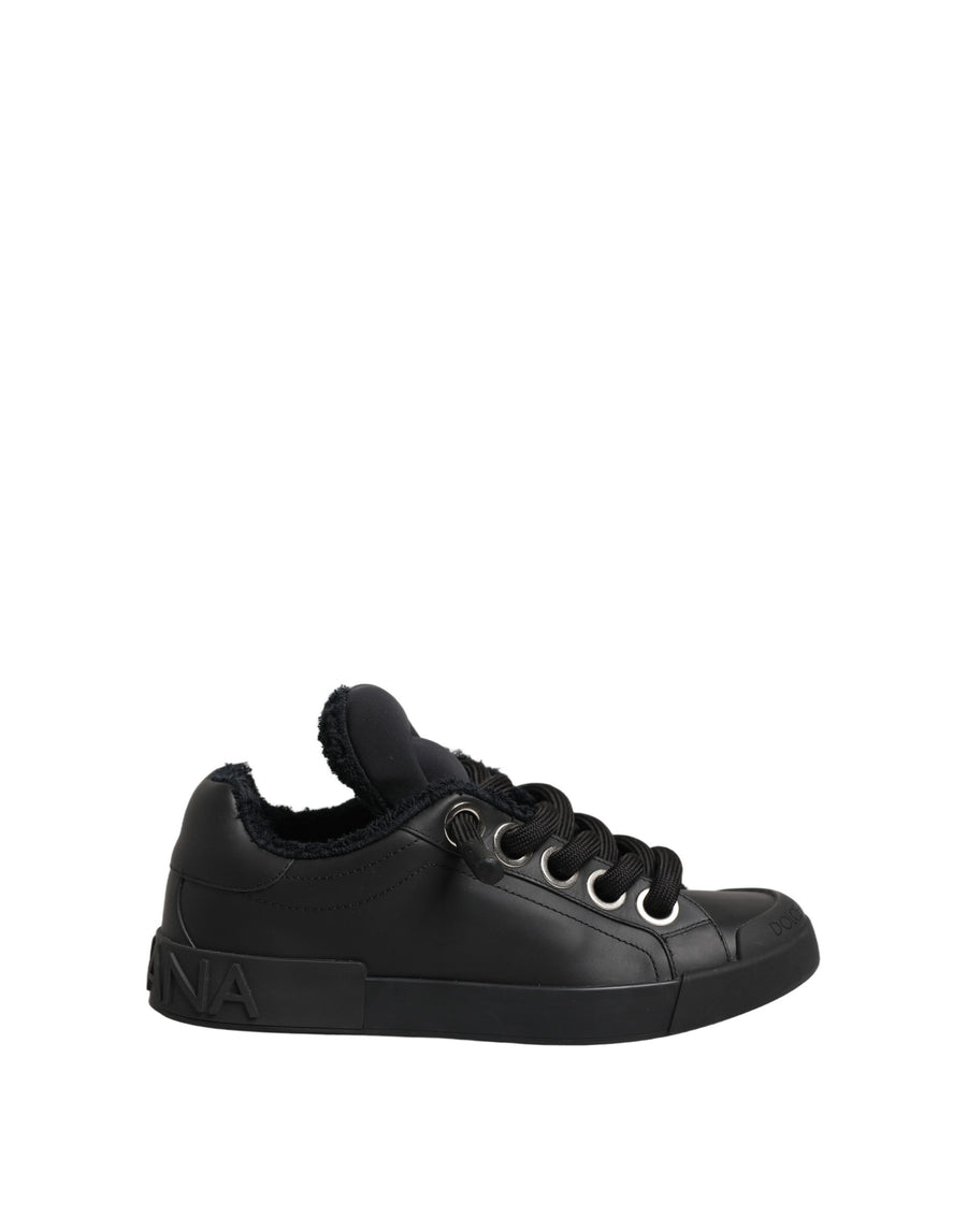Dolce & Gabbana 85% Calf Leather sneaker in black
