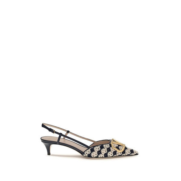Valentino Garavani 100% Goatskin heel in black