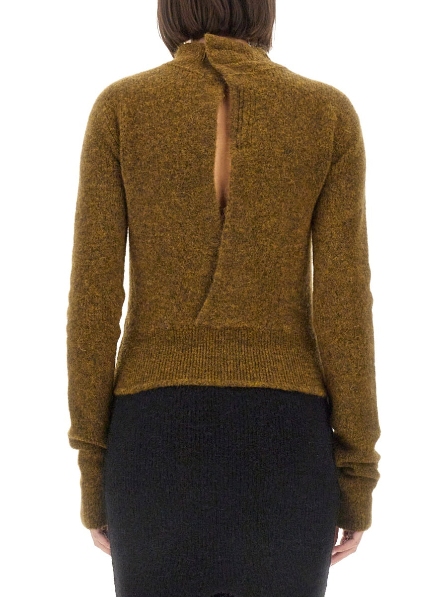 Turtleneck Shirt White Alpaca Jumpers