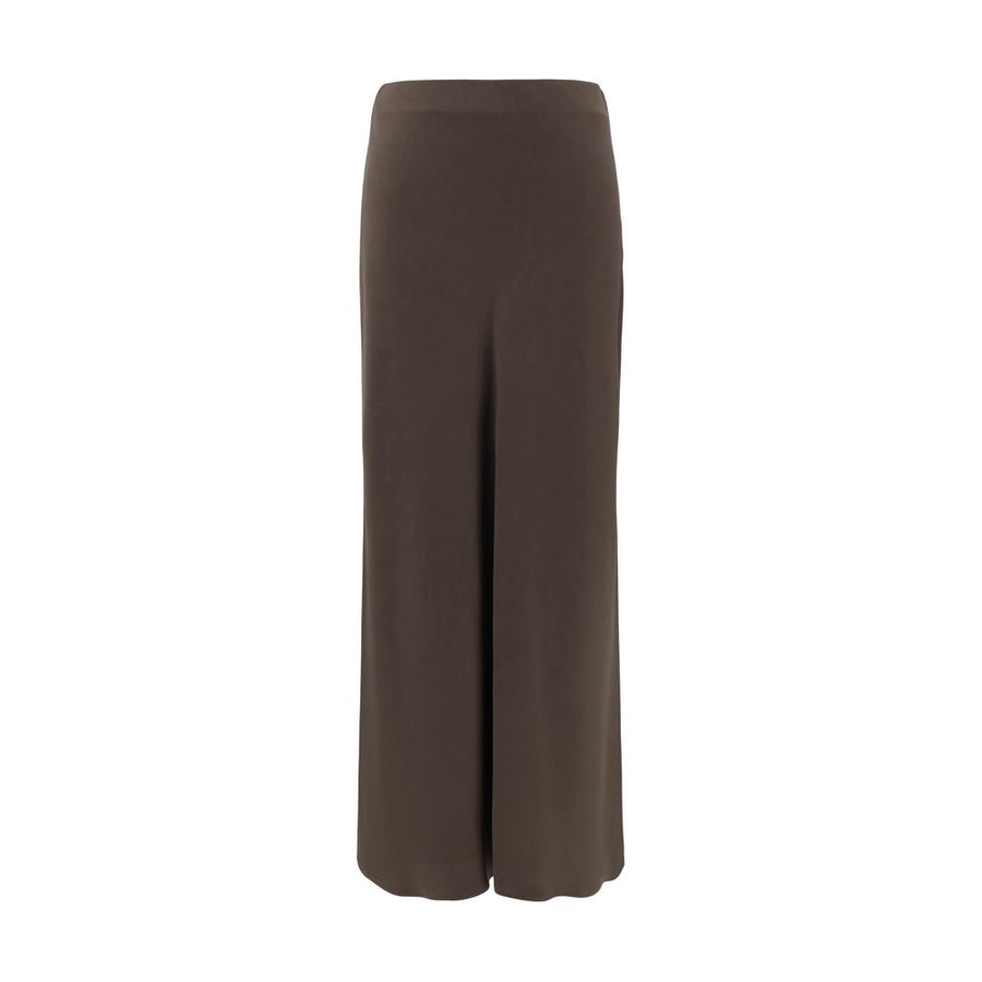 Brunello Cucinelli 61% Acetate 39% Viscose midi skirt in brown