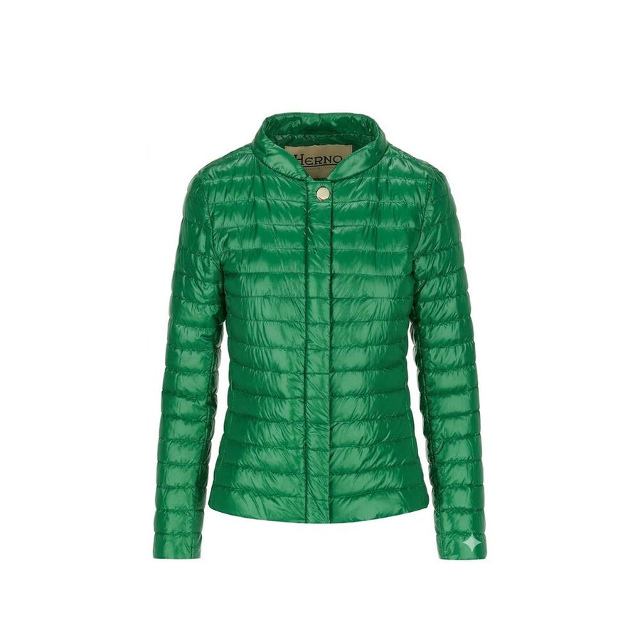 Herno 100% Polyamide shell; 90/10 goose down and feathers fill down jacket in green
