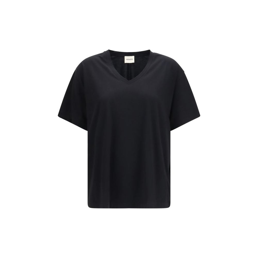 Khaite 100% Cotton t-shirt in black