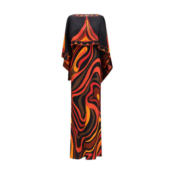 Emilio Pucci 100% Silk dress in orange
