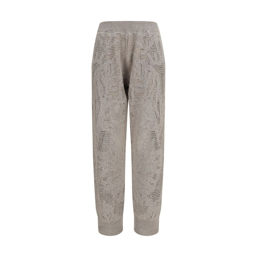 Brunello Cucinelli 94% Linen trousers in beige
