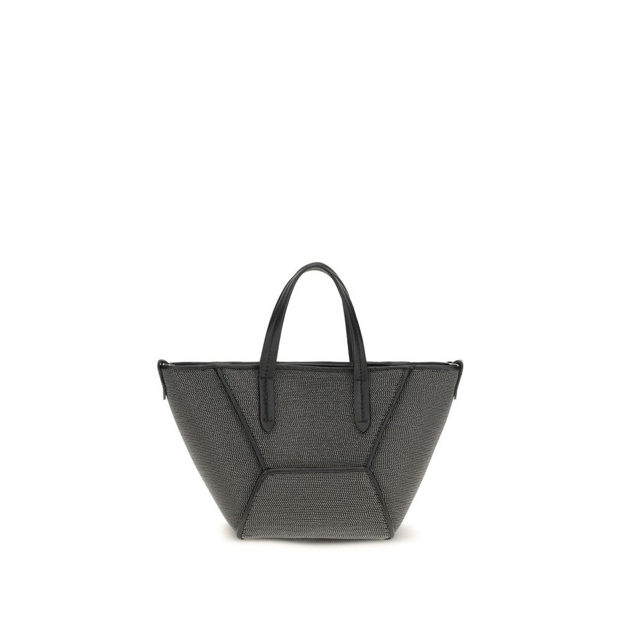 Brunello Cucinelli 100% Calf Leather Bos Taurus shoulder bag in black