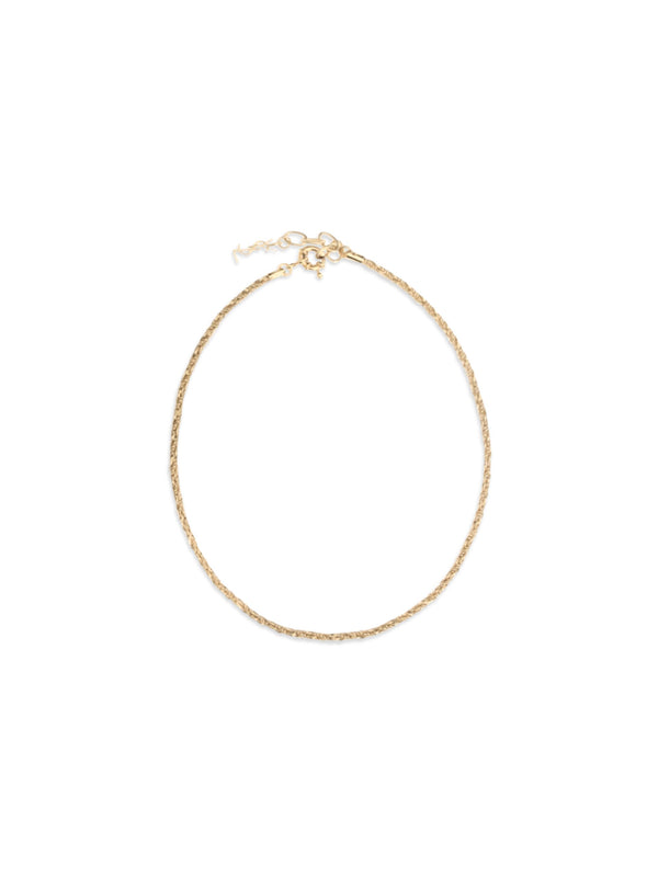 Saint Laurent 100% Brass necklace in gold
