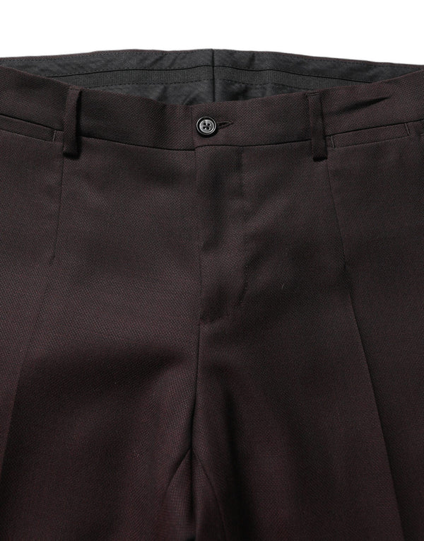 Dolce & Gabbana 100% Silk trousers in brown