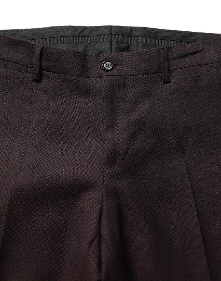 Dolce & Gabbana 100% Silk trousers in brown