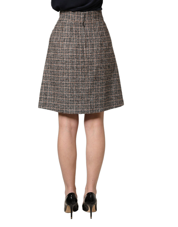 Dolce & Gabbana 60% Alpaca skirt in brown