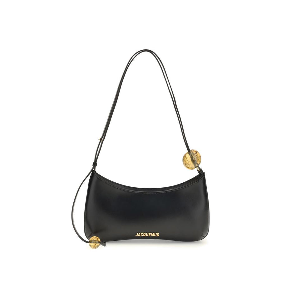 Jacquemus 100% Calf Leather Bos Taurus shoulder bag in black