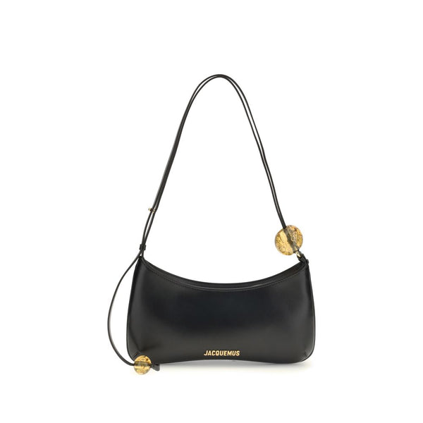 Jacquemus 100% Calf Leather Bos Taurus shoulder bag in black