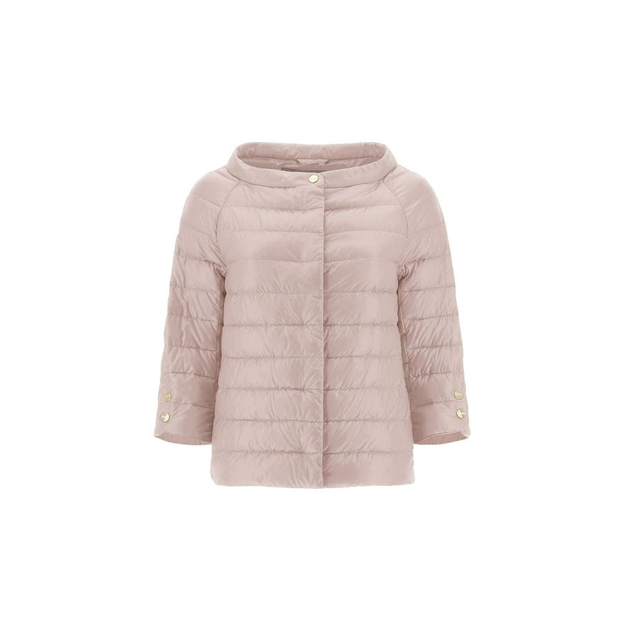 Herno 100% Polyamide shell; 90/10 goose down and feathers padding down jacket in beige