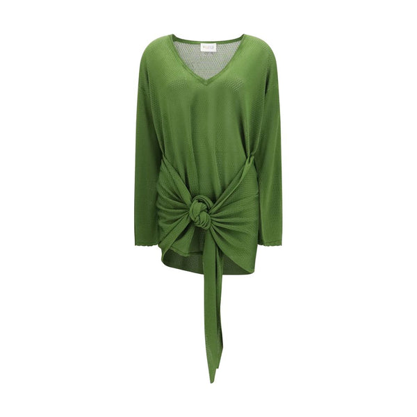 The Attico 100% Viscose tunic in green