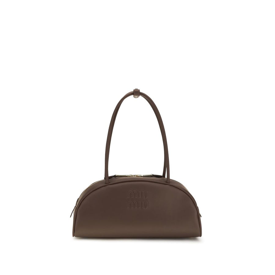 Miu Miu 100% Calf Leather Bos Taurus shoulder bag in brown
